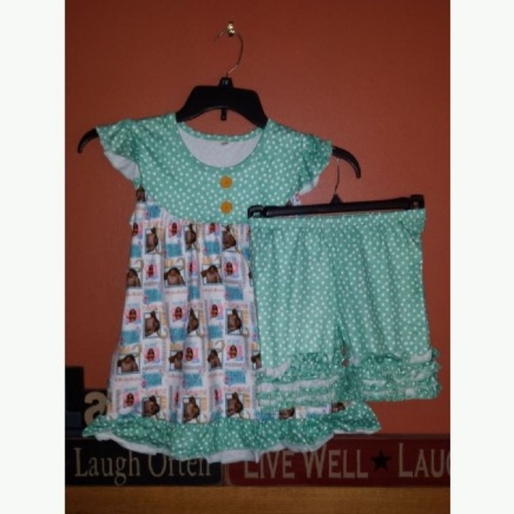 Girls Moana Shorts & Capri Sets NWOT (CAPRI SET) - Picture 5 of 5